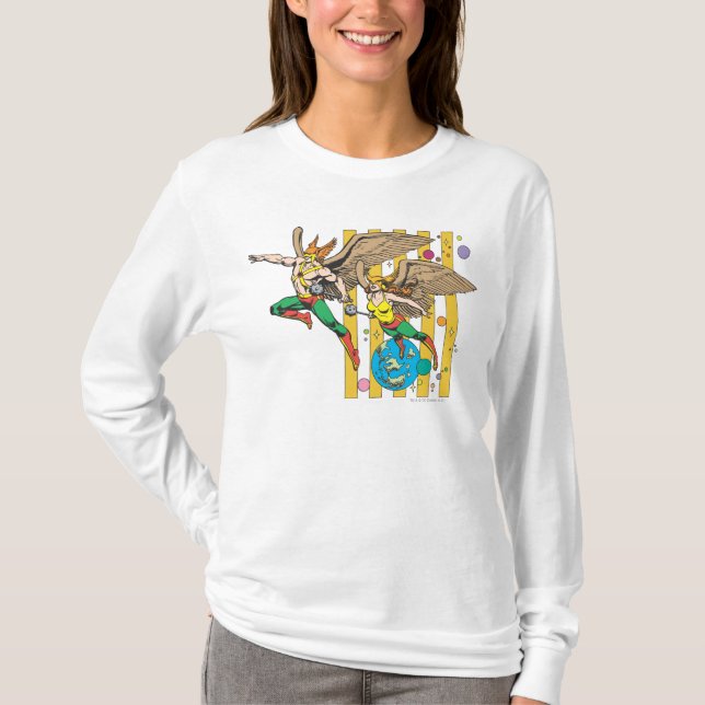 T-shirt Hawkman e HawkWomen (Frente)