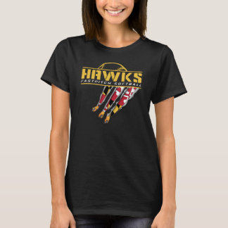 T-shirt Hawks Womens Long Sleeve - Preto