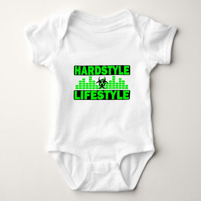 T-shirt Hazzard do estilo de vida de Hardstyle e design do (Frente)