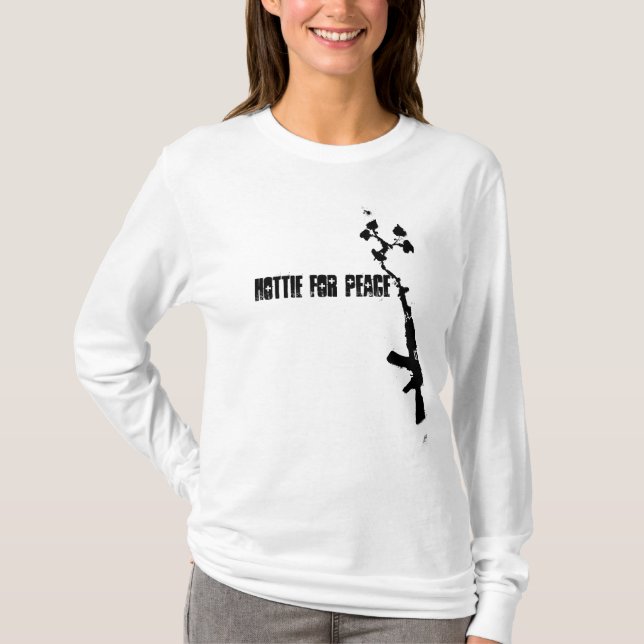 T-shirt HBA Hottie para a paz (Frente)