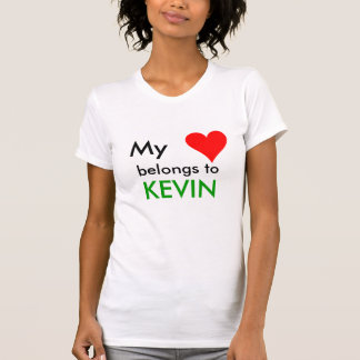 T-shirt HEART1, meu, pertence a, KEVIN