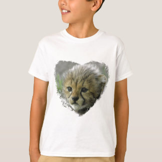 T-shirt Heart Cheetah kitten