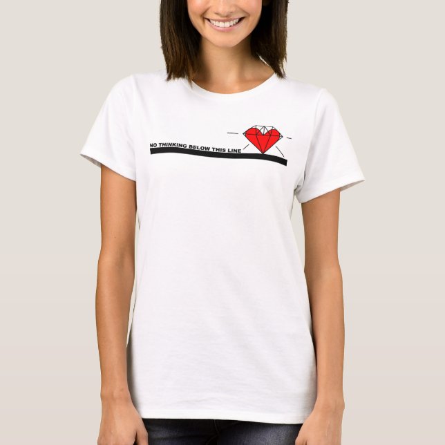 T-shirt Heartline da mente (Frente)