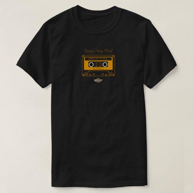 T-shirt heavy metal cassette (Frente do Design)