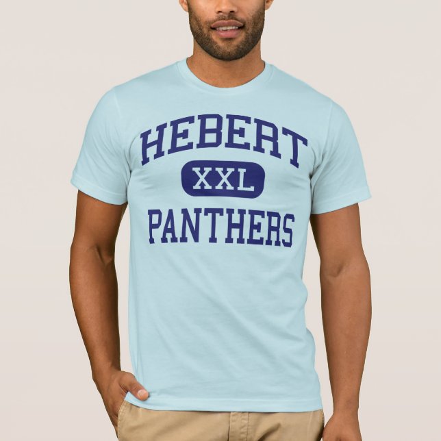T-shirt Hebert - panteras - segundo grau - Beaumont Texas (Frente)