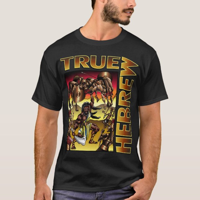 T-shirt Hebraico verdadeiro (Samson) (Frente)