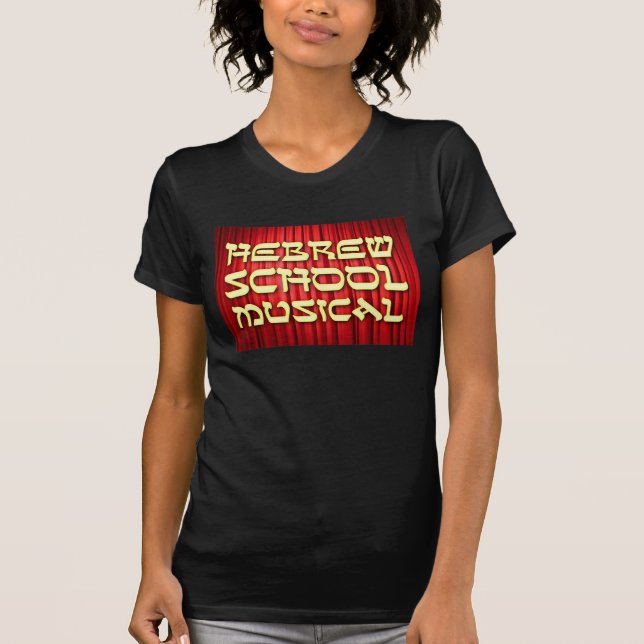 T-shirt HEBREU do MUSICAL da ESCOLA (Frente)