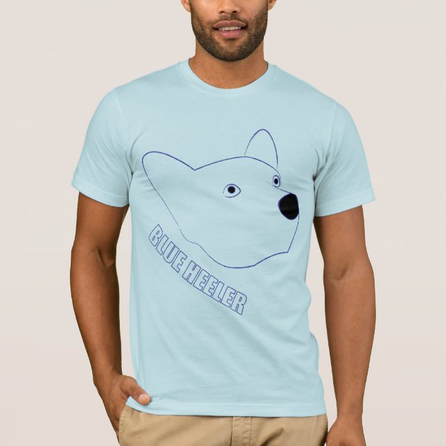 T-shirt Heeler azul (Frente)