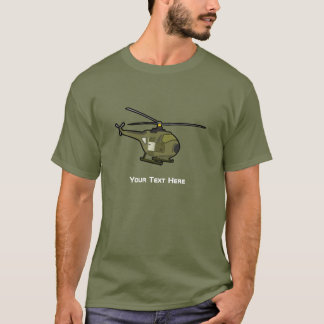 T-shirt Helicóptero de Camo Voador Personalizável