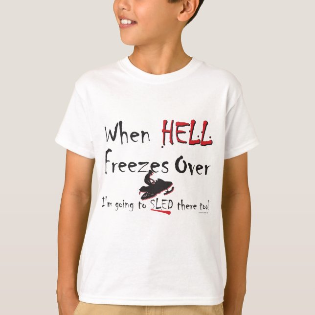 T-shirt HELL-FREEZES-on-ash-[Conver (Frente)