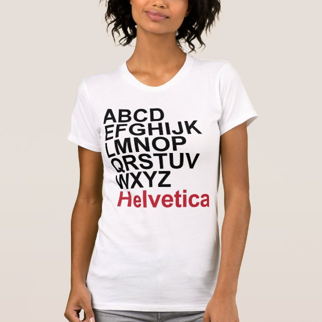 T-shirt Helvética - personalizado (Frente)