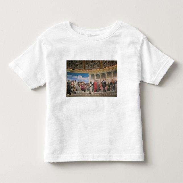 T-shirt Hemiciclo: Artistas de todas as idades, detalhe do (Frente)