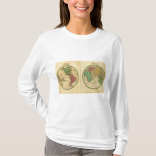 T-shirt Hemisfério de W, hemisfério de E