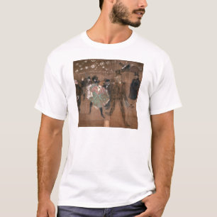 T-shirt Henri de Toulouse-Lautrec   que dançam no vermelh