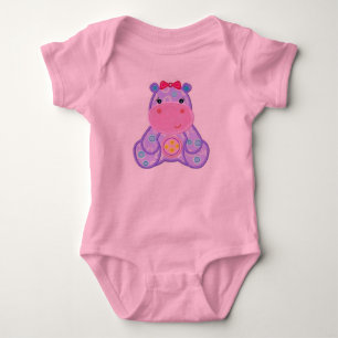 T-shirt Henrietta Hippo Romper Chá de fraldas Gift