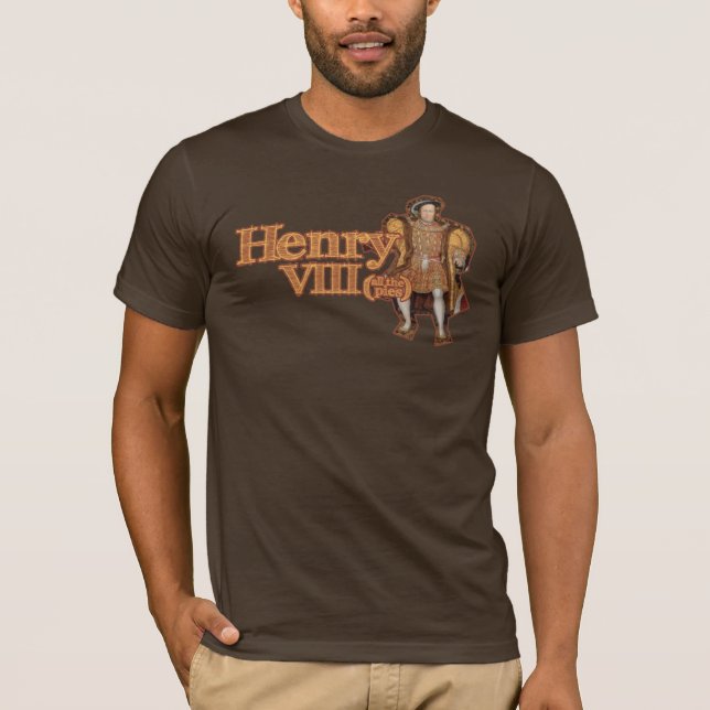 T-shirt Henry VIII (todas as tortas) (Frente)
