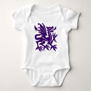 T-shirt Heraldic Dragon 01 - Deep Purple