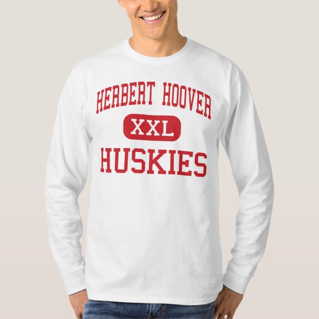 T-shirt Herbert Hoover - roucos - mais velho - Clendenin (Frente)