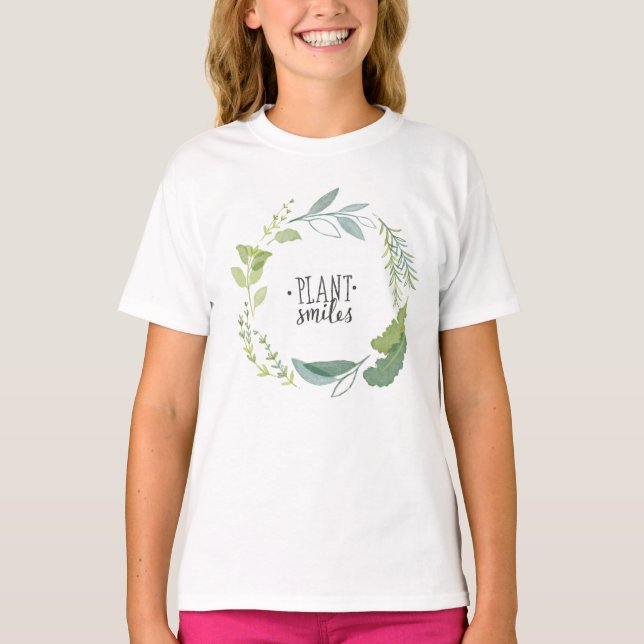 T-shirt Herbos finos II | Sorrisos de plantas (Frente)