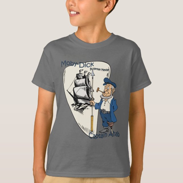T-shirt Herman Melville ~ Moby-Dick ou A Baleia (Frente)