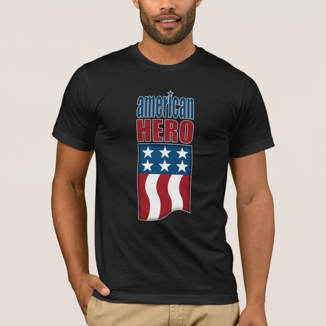 T-shirt Herói Americano (Frente)