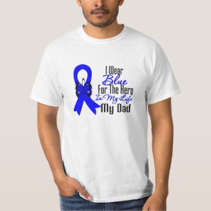 T-shirt Herói da fita do cancro do cólon meu pai