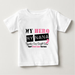 T-shirt HERÓI do cancro da mama minha Nana
