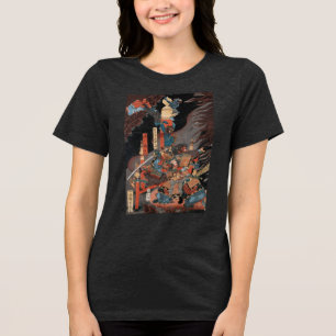 T-shirt Herói Minamoto do samurai nenhum Yorimitsu