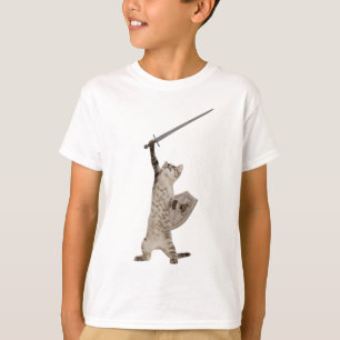 T-shirt Heroic Warrior Knight Cat