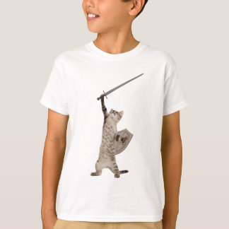 T-shirt Heroic Warrior Knight Cat