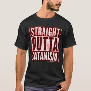 T-shirt Hetero Do Satanismo Oculto Tee Gráfico