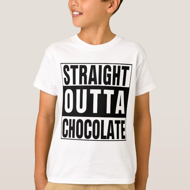 T-shirt Hetero fora de chocolate (Frente)