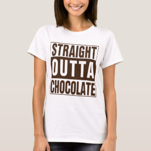 T-shirt Hetero fora do chocolate marrom