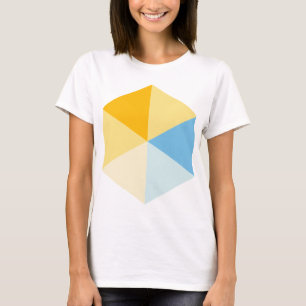 T-shirt Hexágono a cores 03