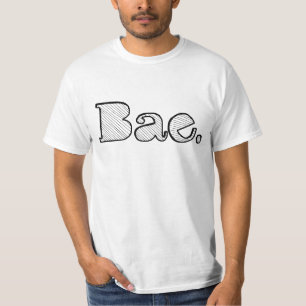 T-shirt Hey Bae. calão do namorado do namorada