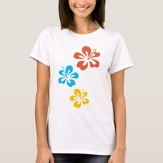 t-shirt hibiscus (Frente)