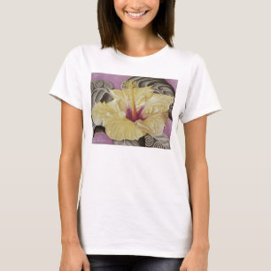 T-shirt Hibiscus amarelo