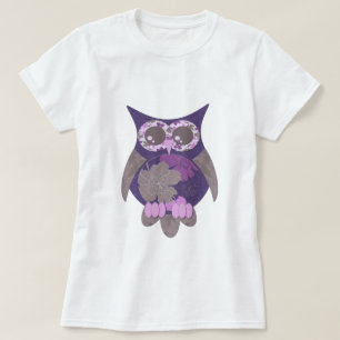 T-shirt Hibiscus roxo Owl.png