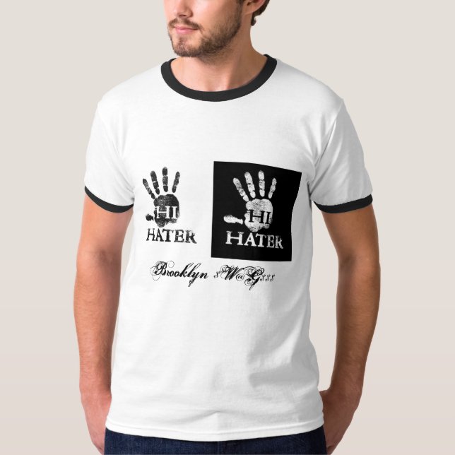 T-shirt hihaters, Brooklyn $ W@G (Frente)