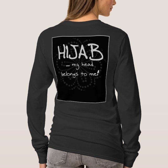 T-shirt Hijab - my head belongs to me (Verso)