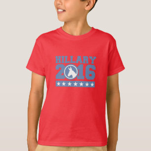 T-SHIRT HILLARY 2016 ROUND DONKEY