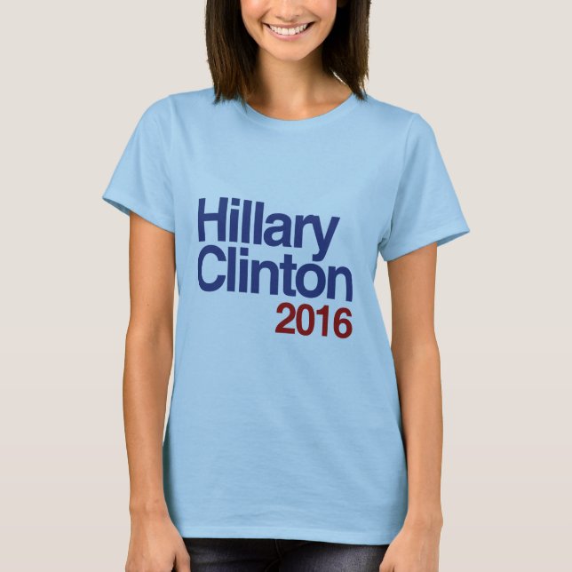 T-shirt HILLARY CLINTON 2016 SIMPLE.png (Frente)