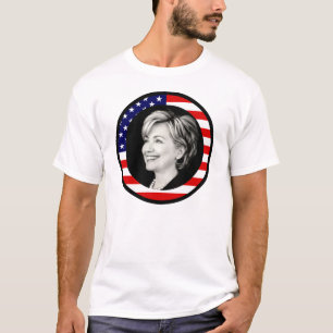 T-shirt hillary clinton : bandeira dos eua : pitoresca :