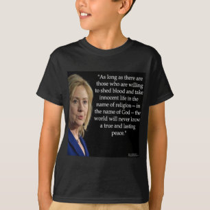 T-shirt Hillary Clinton Blood Religion Cote