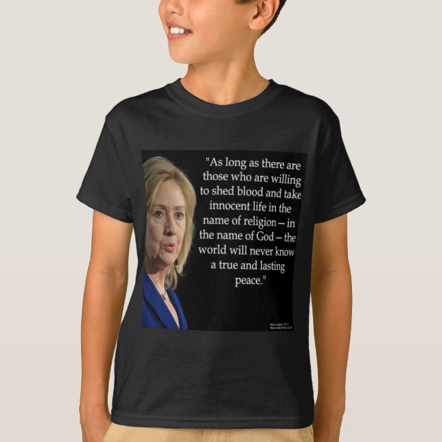 T-shirt Hillary Clinton Blood Religion Cote (Frente)