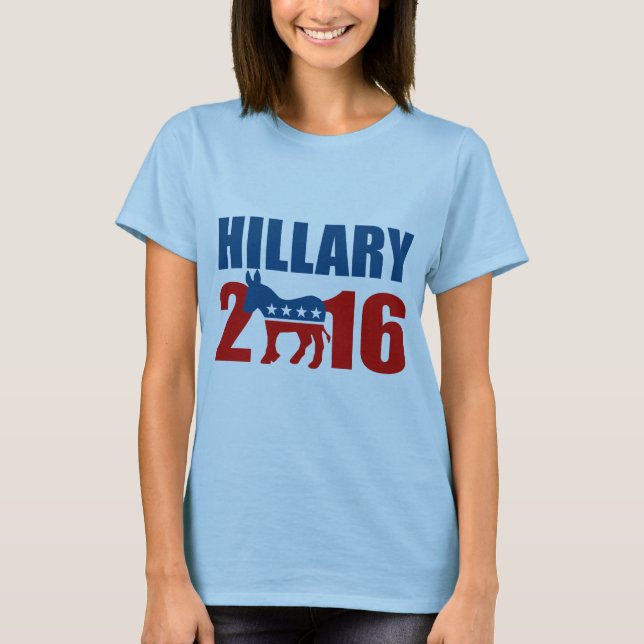 T-shirt HILLARY CLINTON DEMOCRATA 2016.png (Frente)