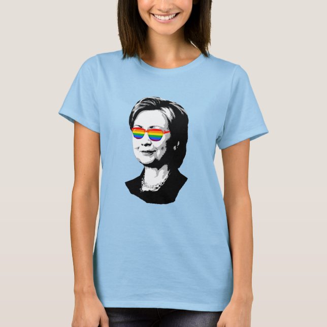 T-shirt Hillary Clinton Pride 2016 - LGBT - (Frente)