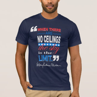 T-shirt Hillary Clinton "quando não houver citações de