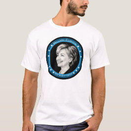 T-shirt hillary clinton : raios azuis :