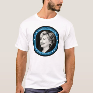T-shirt hillary clinton : raios azuis :